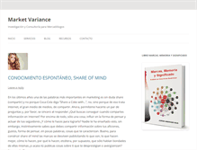 Tablet Screenshot of marketvariance.com